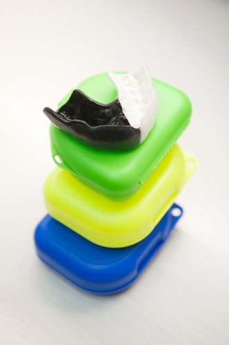 Mouthguard and stack of cases